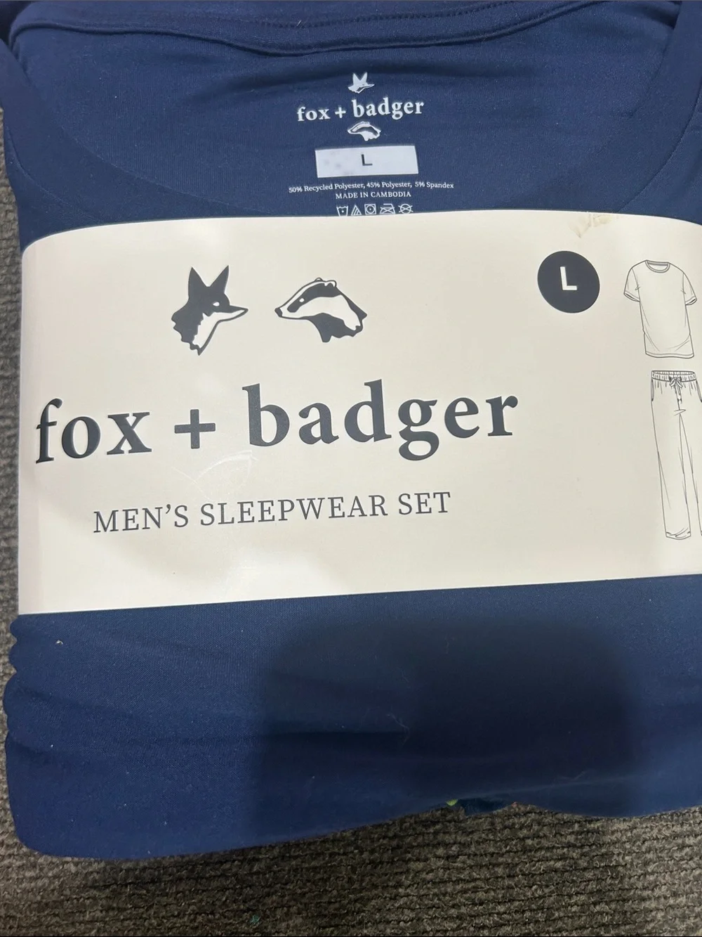 Men's Navy Sleepwear Set - L